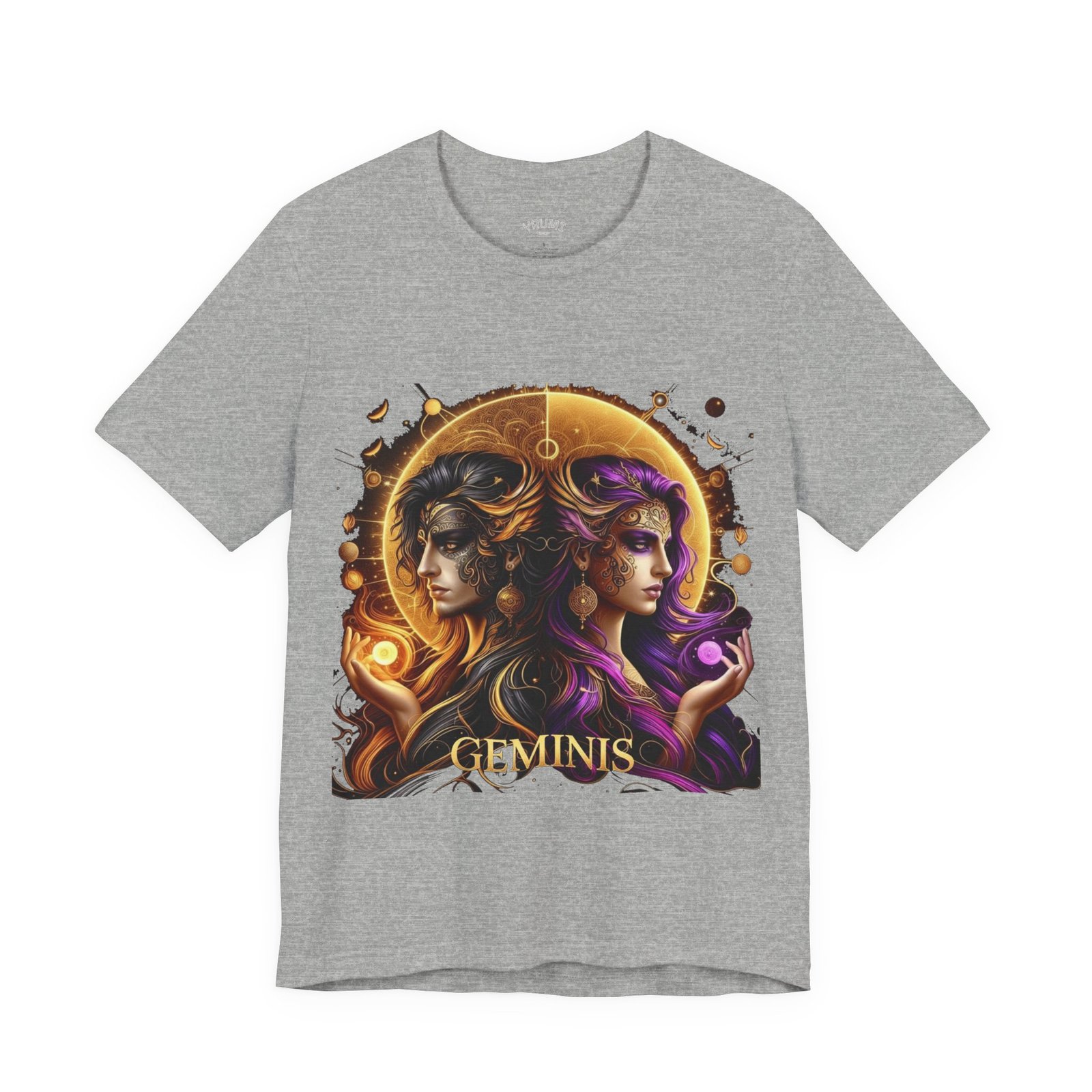 gemini zodiac t shirt — artistic twin portrait astrology tee gemini zodiac t shirt — artistic twin portrait astrology tee