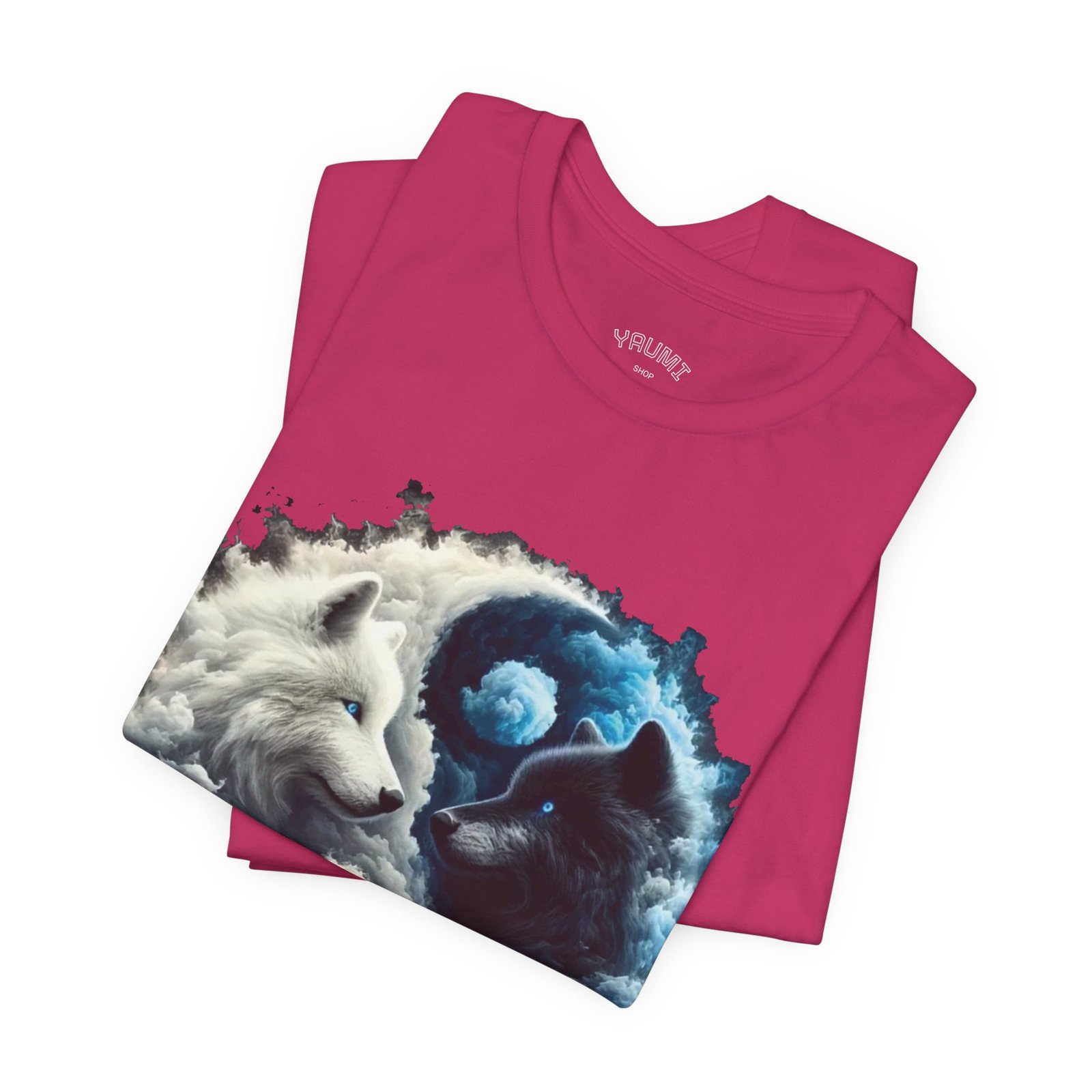 wolf yin yang t shirt — white & black wolf spiritual balance tee wolf yin yang t shirt — white & black wolf spiritual balance tee