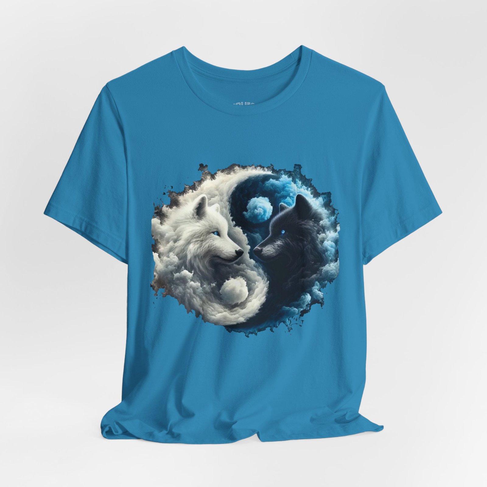 wolf yin yang t shirt — white & black wolf spiritual balance tee wolf yin yang t shirt — white & black wolf spiritual balance tee