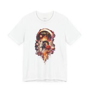 Auto y Accesorios aries ram zodiac tee — fiery astrology graphic t shirt
