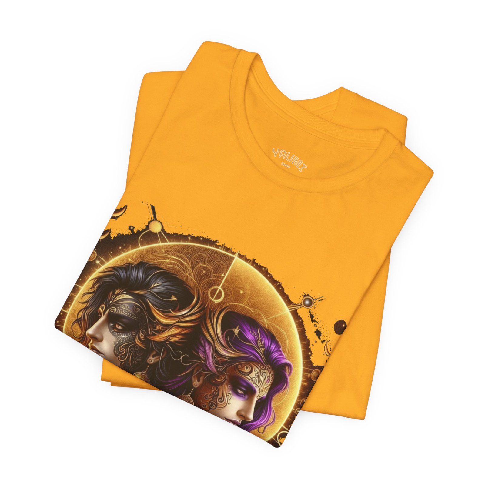 gemini zodiac t shirt — artistic twin portrait astrology tee gemini zodiac t shirt — artistic twin portrait astrology tee