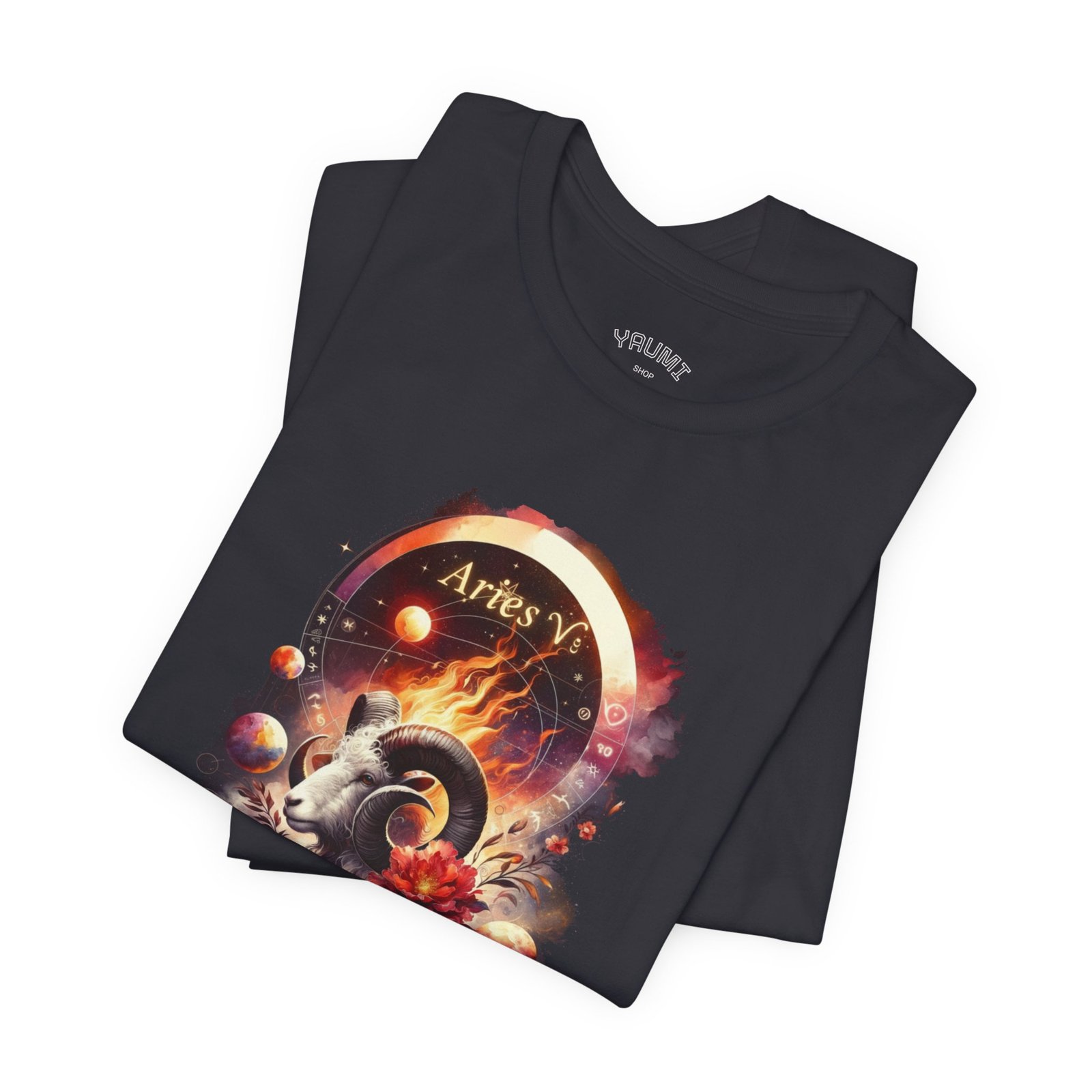 aries ram zodiac tee — fiery astrology graphic t shirt aries ram zodiac tee — fiery astrology graphic t shirt