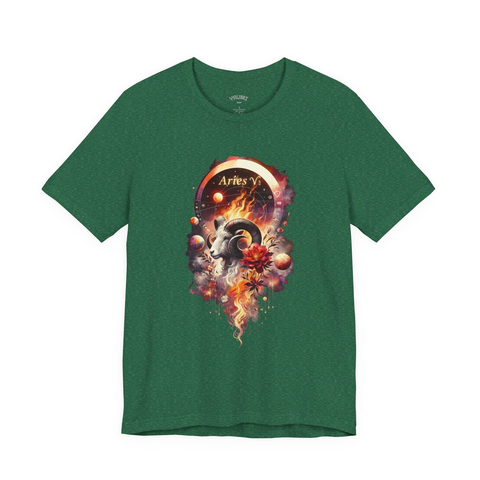 aries ram zodiac tee — fiery astrology graphic t shirt aries ram zodiac tee — fiery astrology graphic t shirt