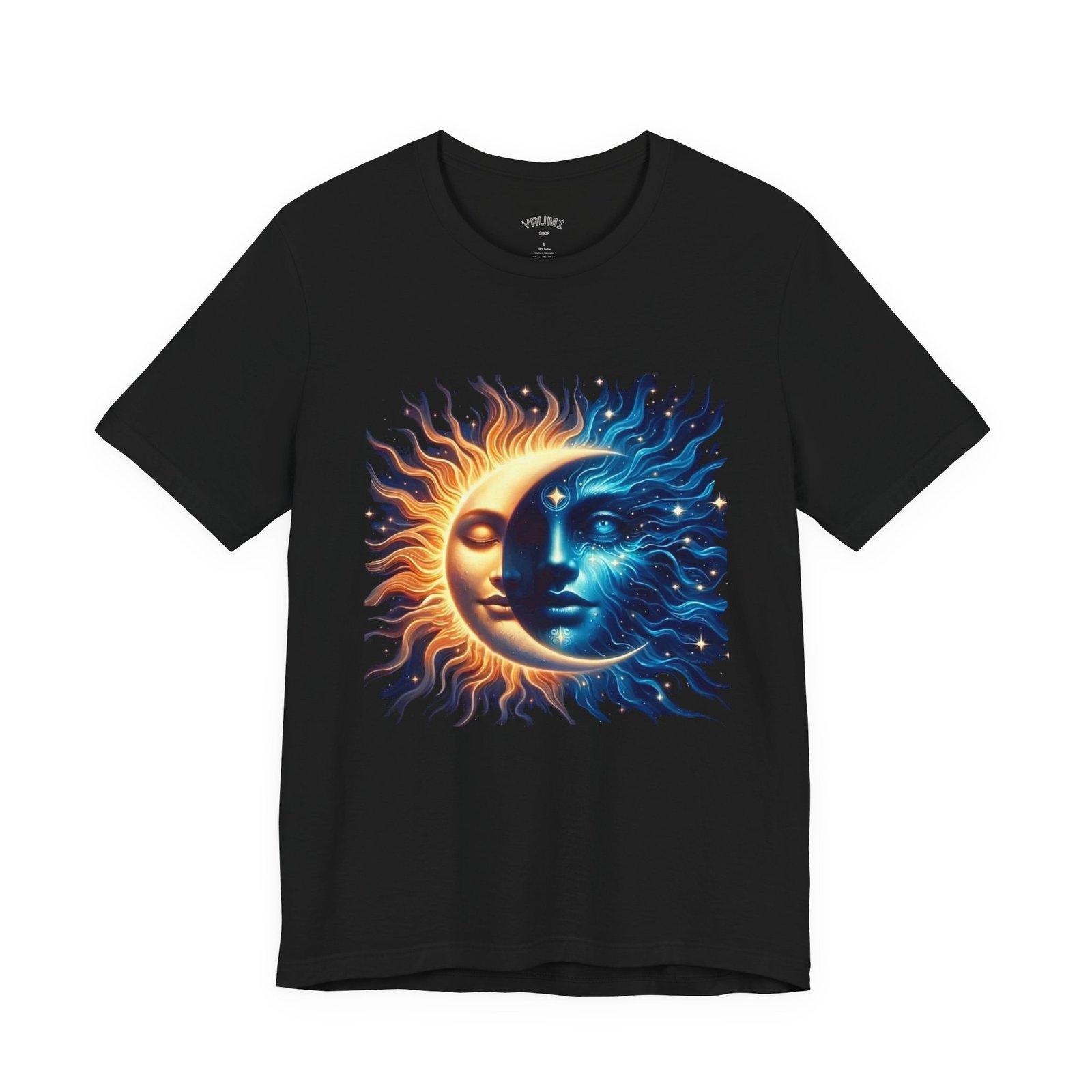 sun and moon graphic tee — yin yang solar lunar t shirt sun and moon graphic tee — yin yang solar lunar t shirt