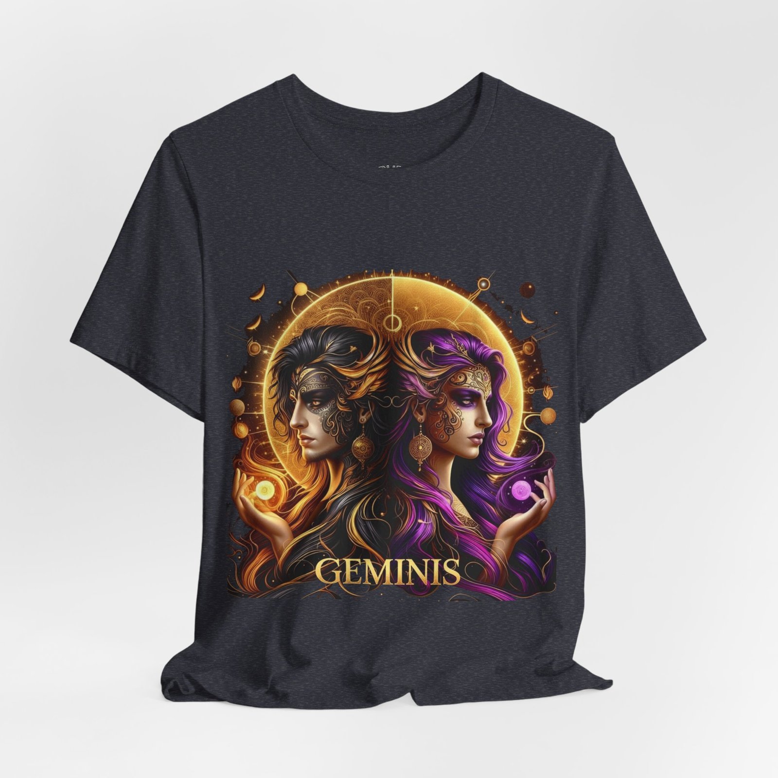 gemini zodiac t shirt — artistic twin portrait astrology tee gemini zodiac t shirt — artistic twin portrait astrology tee