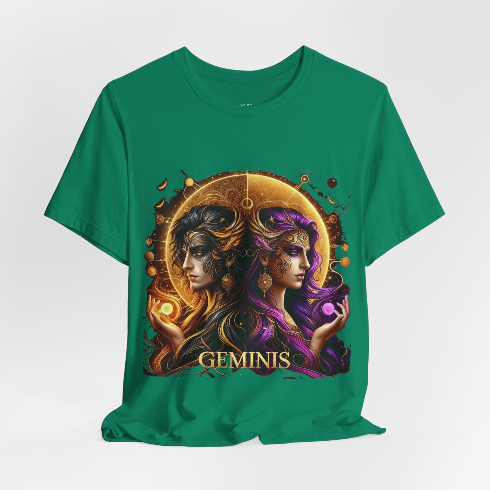 gemini zodiac t shirt — artistic twin portrait astrology tee gemini zodiac t shirt — artistic twin portrait astrology tee