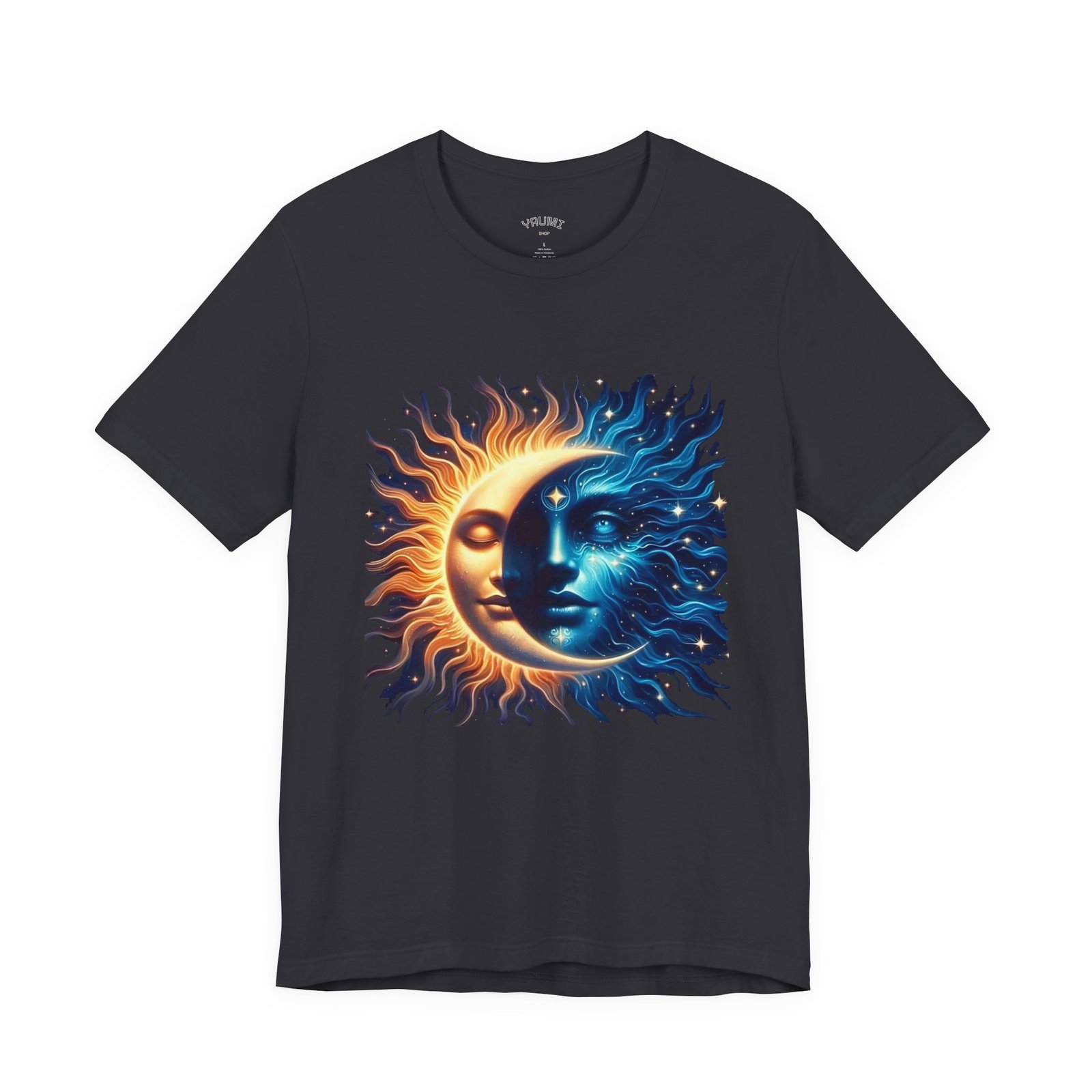 sun and moon graphic tee — yin yang solar lunar t shirt sun and moon graphic tee — yin yang solar lunar t shirt