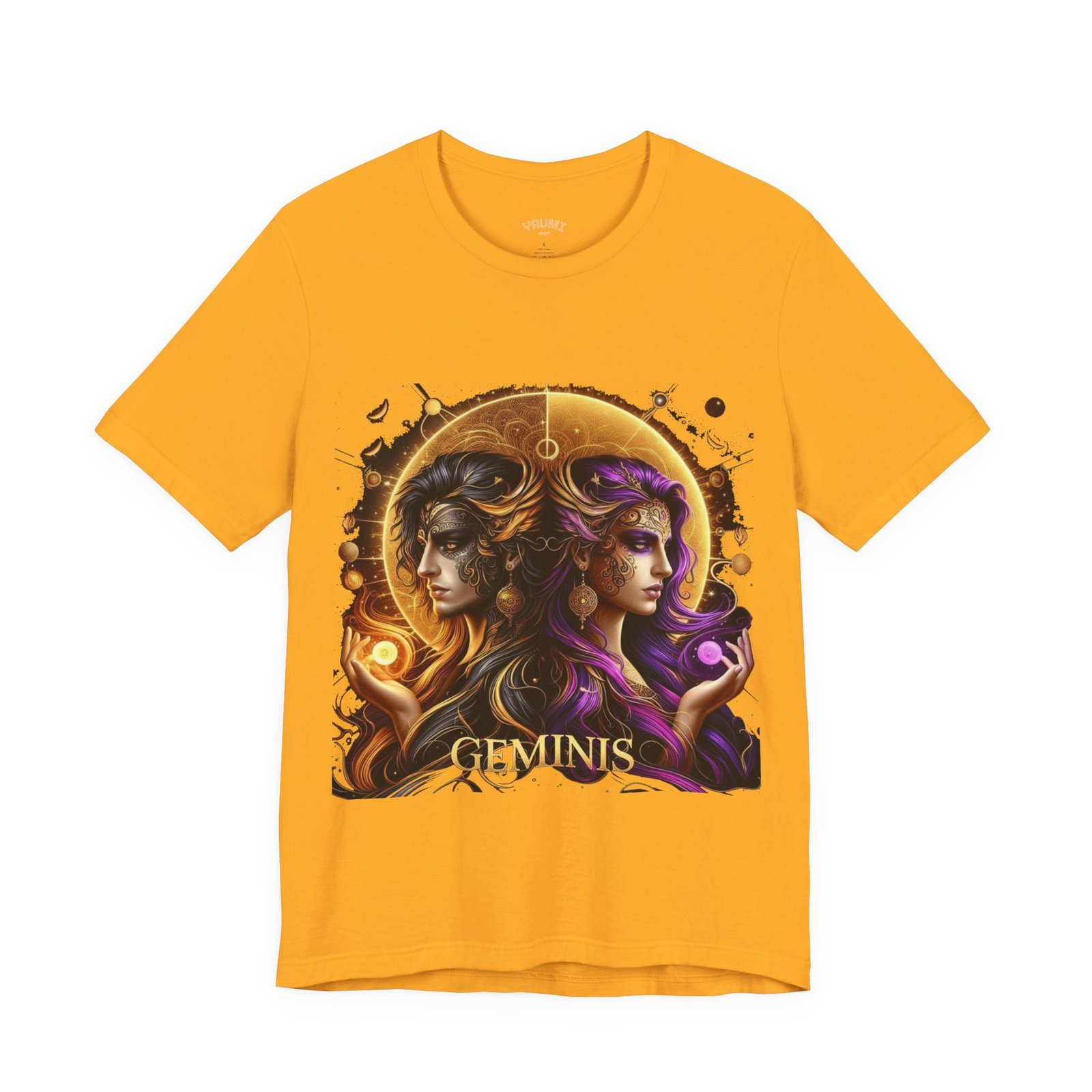gemini zodiac t shirt — artistic twin portrait astrology tee gemini zodiac t shirt — artistic twin portrait astrology tee