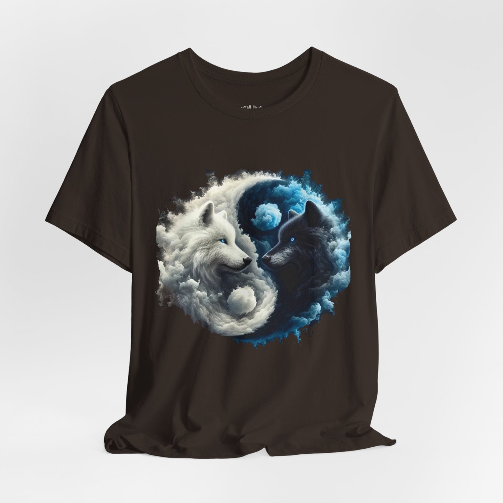 wolf yin yang t shirt — white & black wolf spiritual balance tee wolf yin yang t shirt — white & black wolf spiritual balance tee