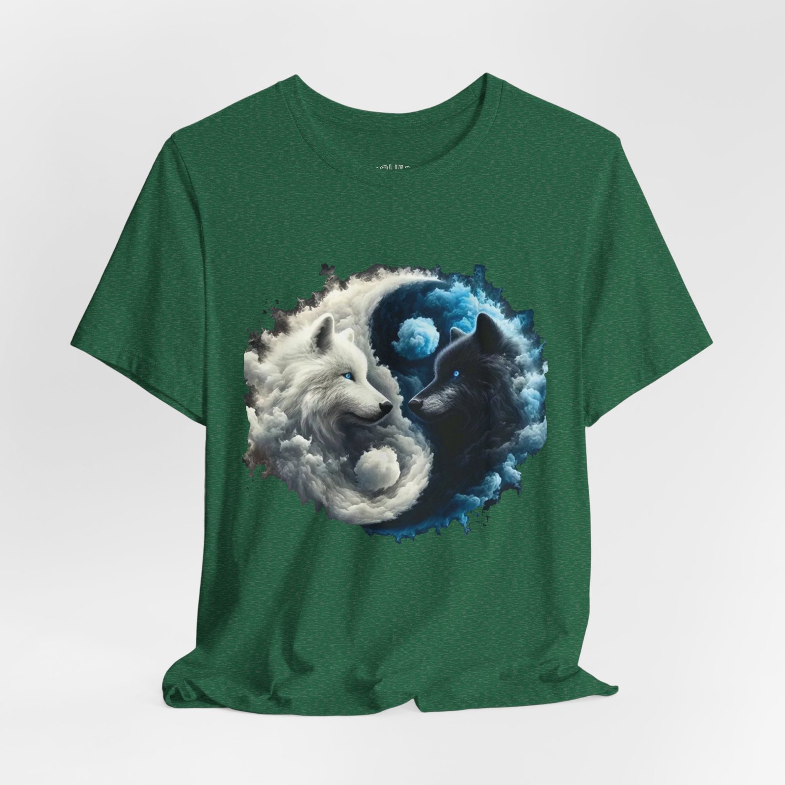 wolf yin yang t shirt — white & black wolf spiritual balance tee wolf yin yang t shirt — white & black wolf spiritual balance tee