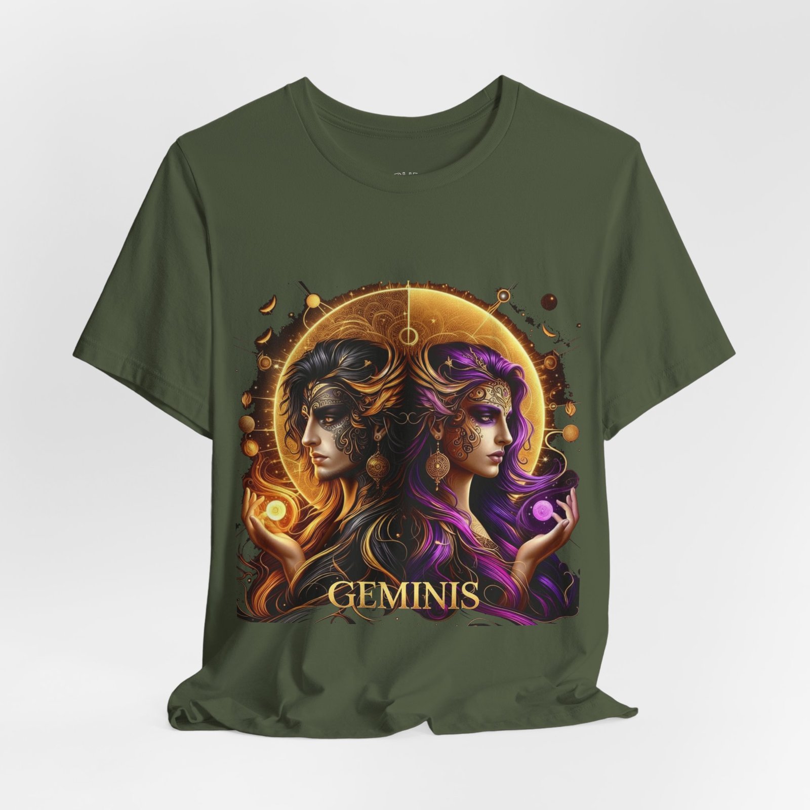 gemini zodiac t shirt — artistic twin portrait astrology tee gemini zodiac t shirt — artistic twin portrait astrology tee