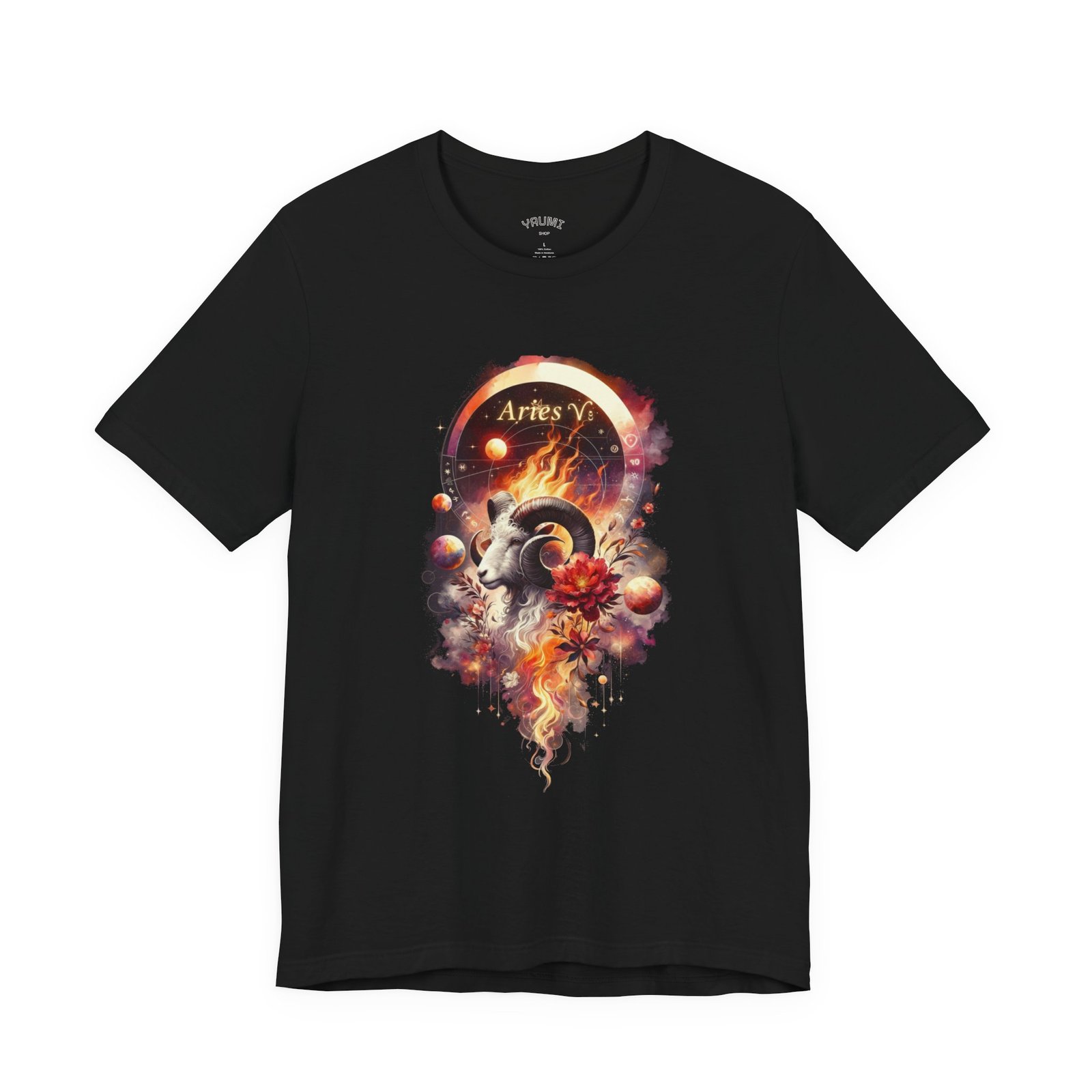 aries ram zodiac tee — fiery astrology graphic t shirt aries ram zodiac tee — fiery astrology graphic t shirt