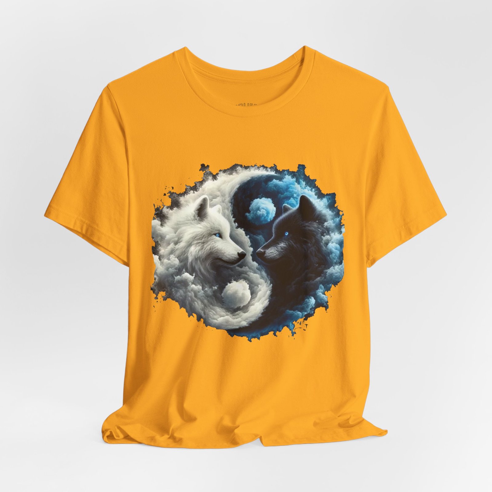 wolf yin yang t shirt — white & black wolf spiritual balance tee wolf yin yang t shirt — white & black wolf spiritual balance tee