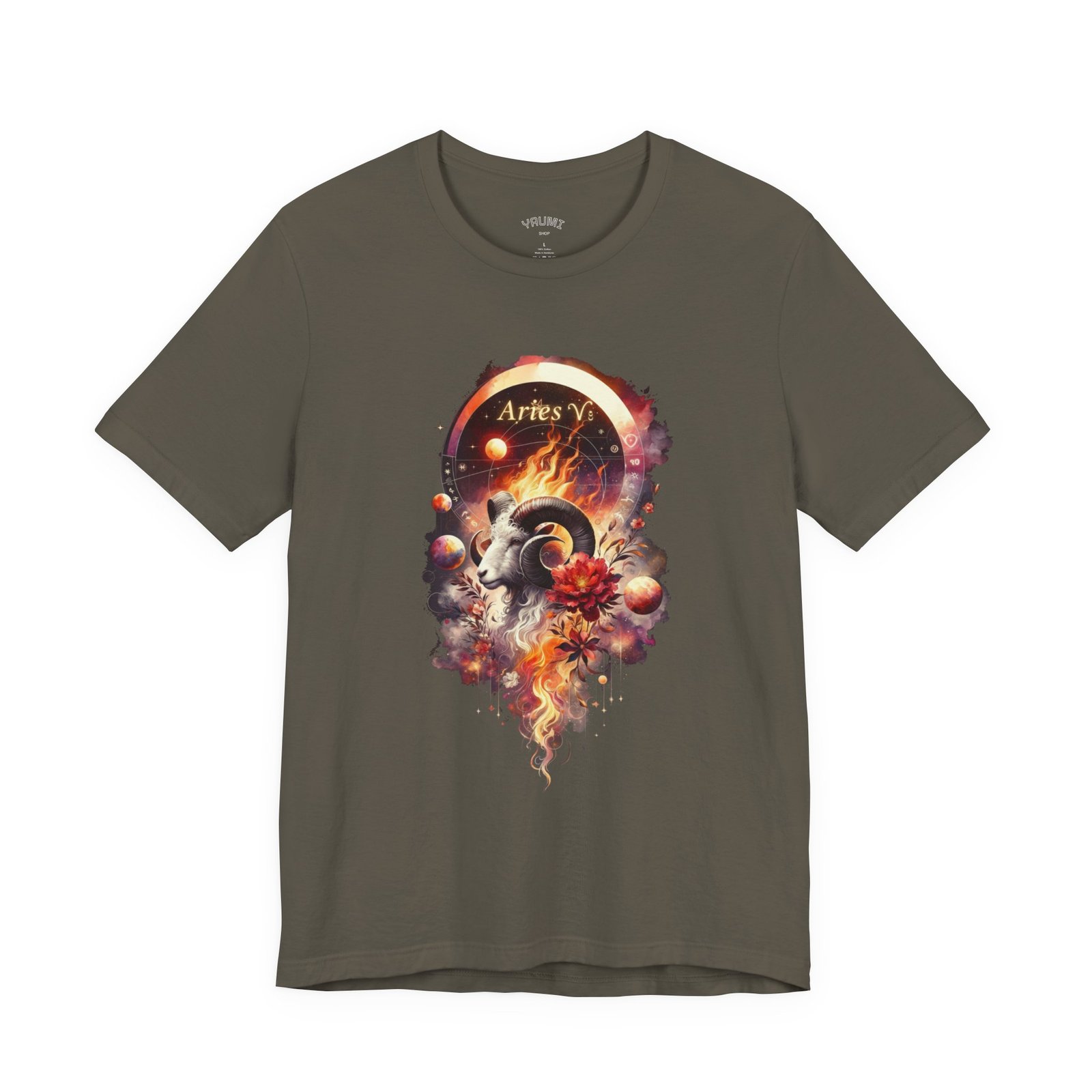 aries ram zodiac tee — fiery astrology graphic t shirt aries ram zodiac tee — fiery astrology graphic t shirt