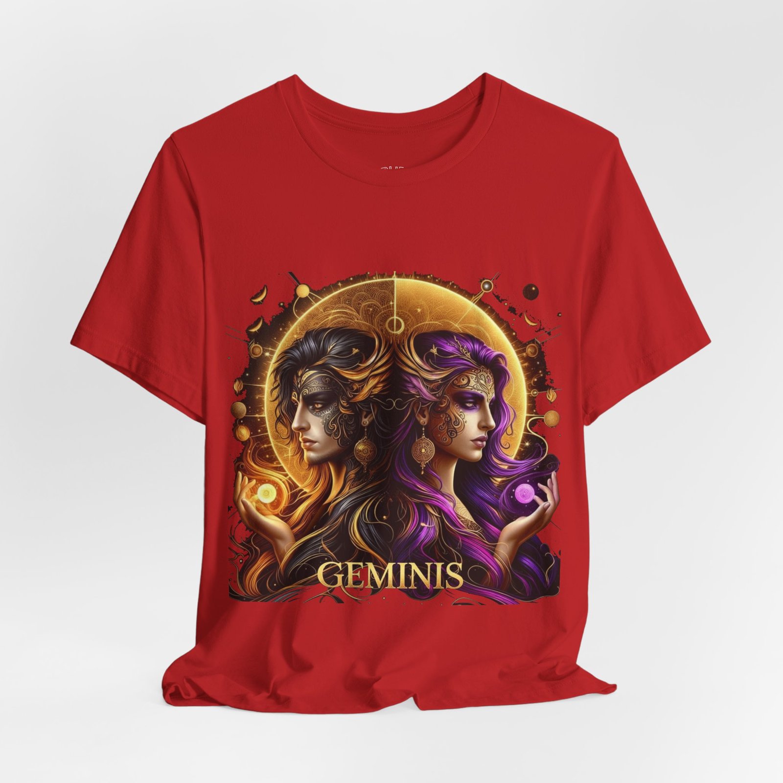gemini zodiac t shirt — artistic twin portrait astrology tee gemini zodiac t shirt — artistic twin portrait astrology tee
