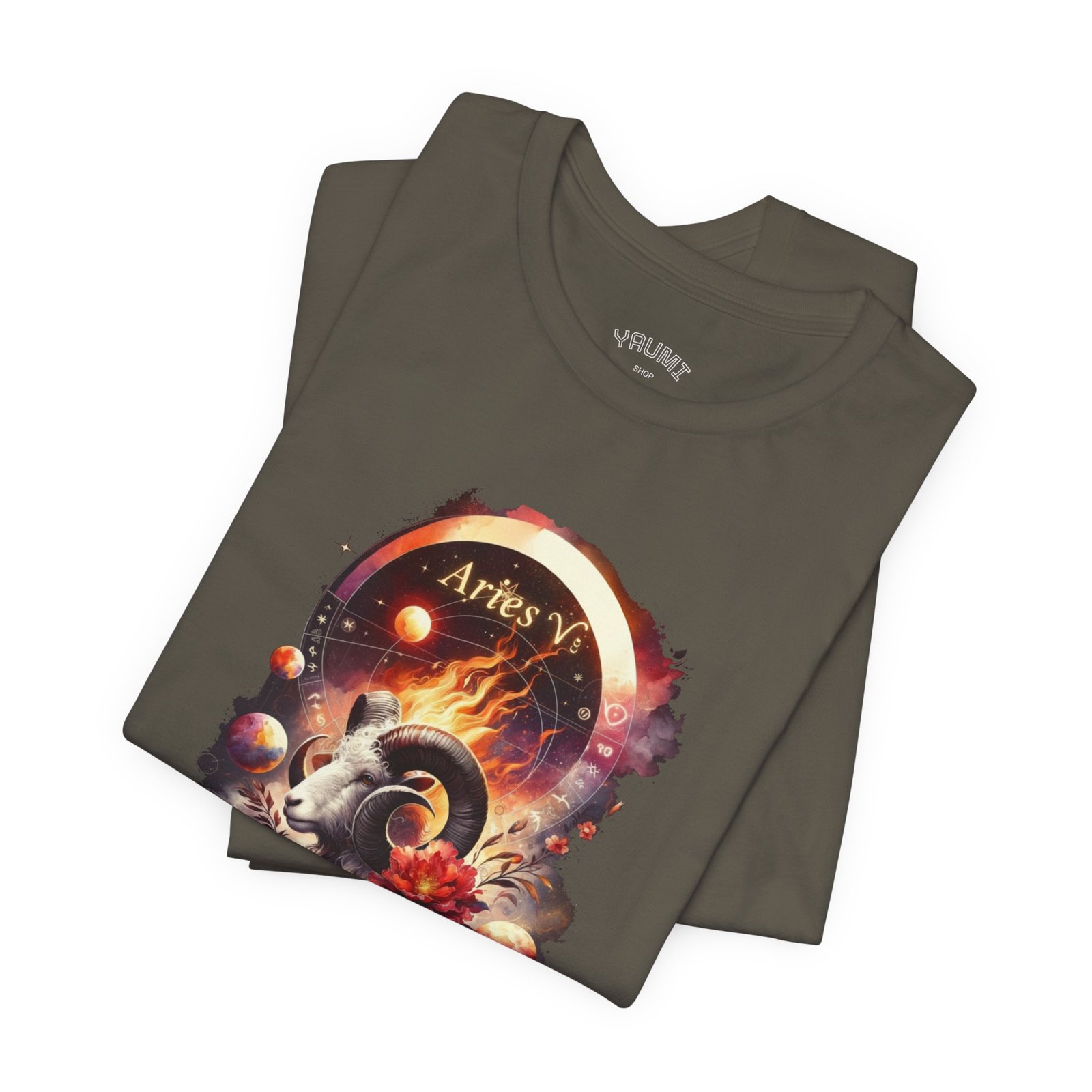 aries ram zodiac tee — fiery astrology graphic t shirt aries ram zodiac tee — fiery astrology graphic t shirt