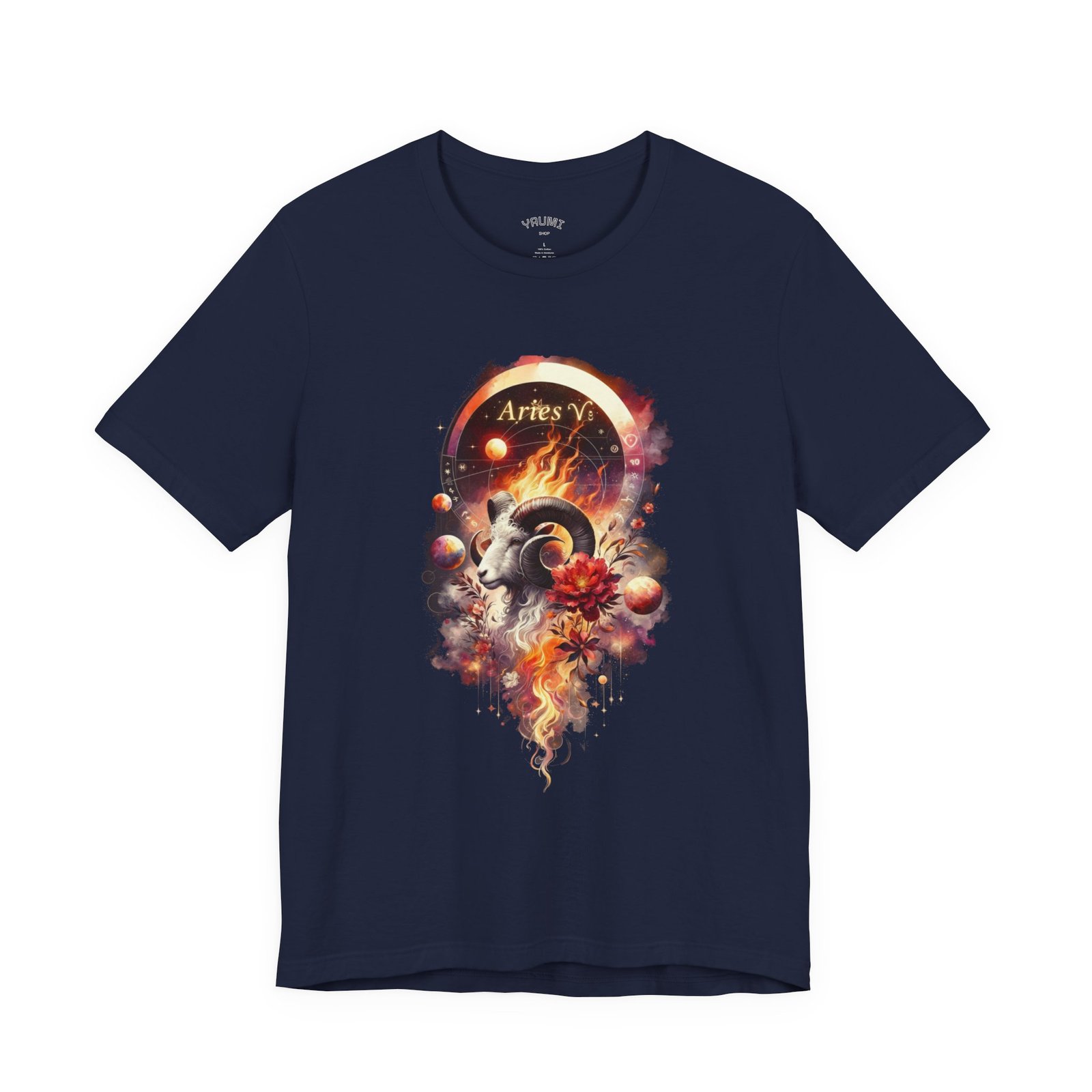 aries ram zodiac tee — fiery astrology graphic t shirt aries ram zodiac tee — fiery astrology graphic t shirt