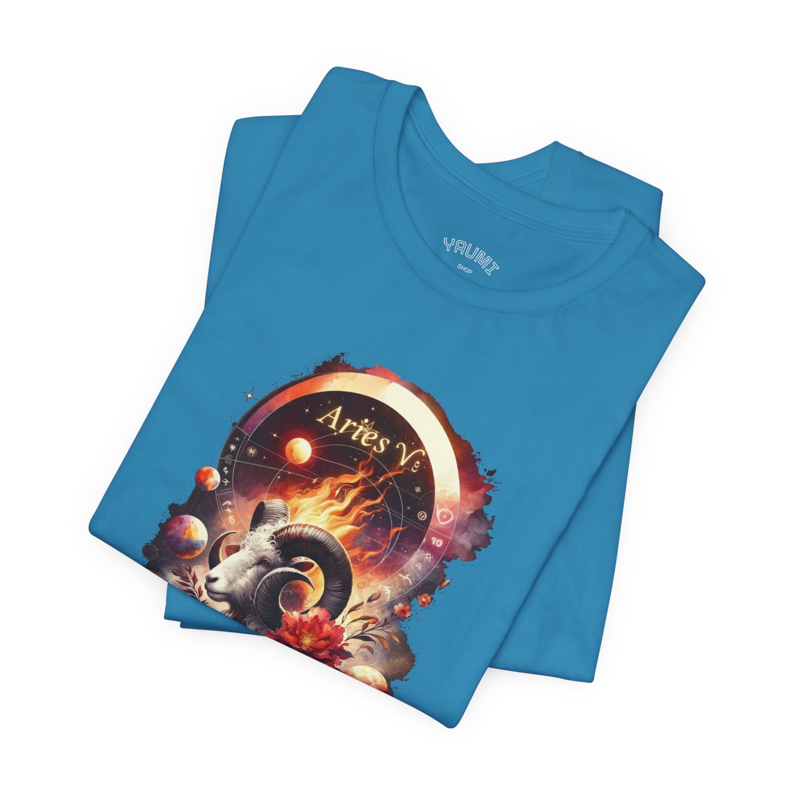 aries ram zodiac tee — fiery astrology graphic t shirt aries ram zodiac tee — fiery astrology graphic t shirt
