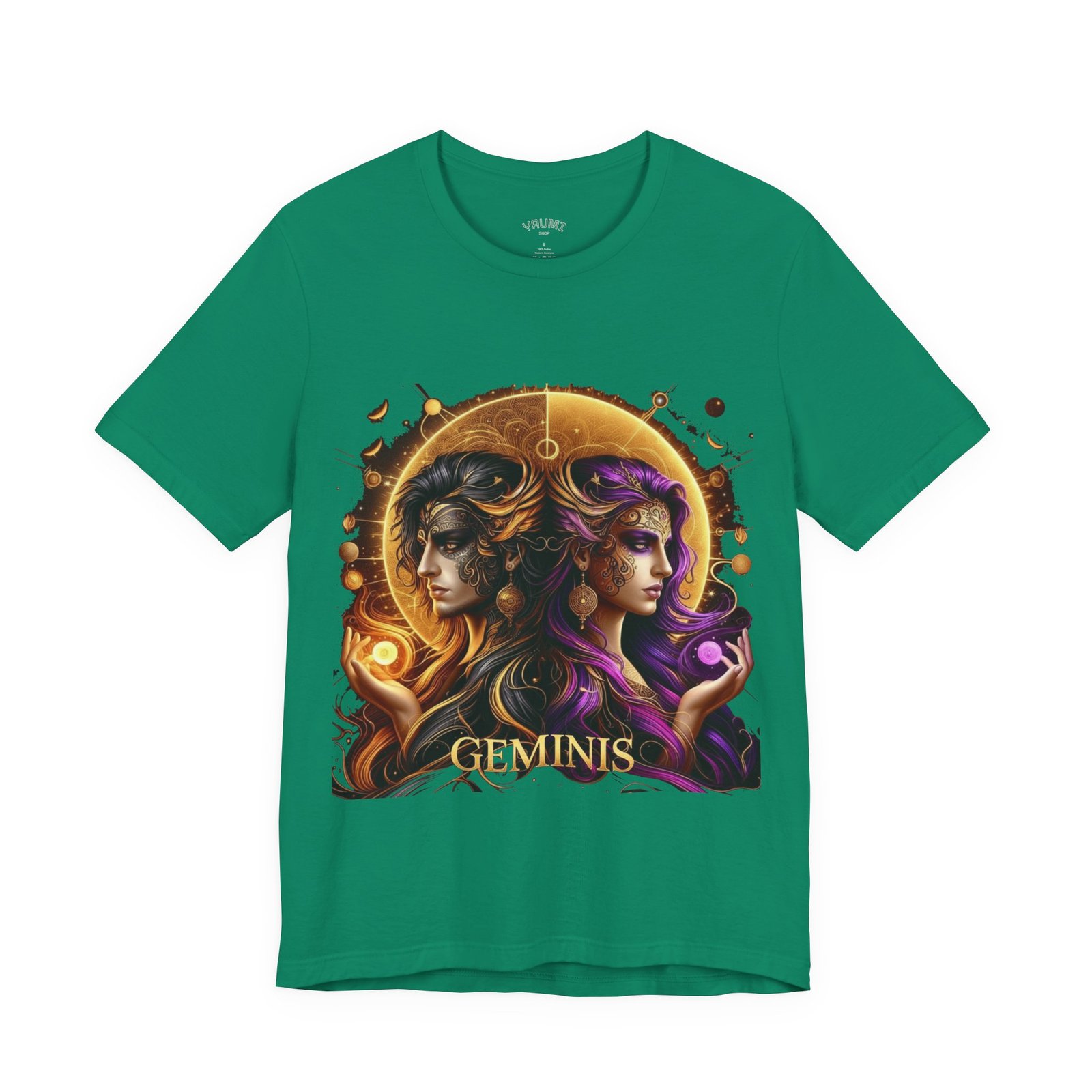 gemini zodiac t shirt — artistic twin portrait astrology tee gemini zodiac t shirt — artistic twin portrait astrology tee
