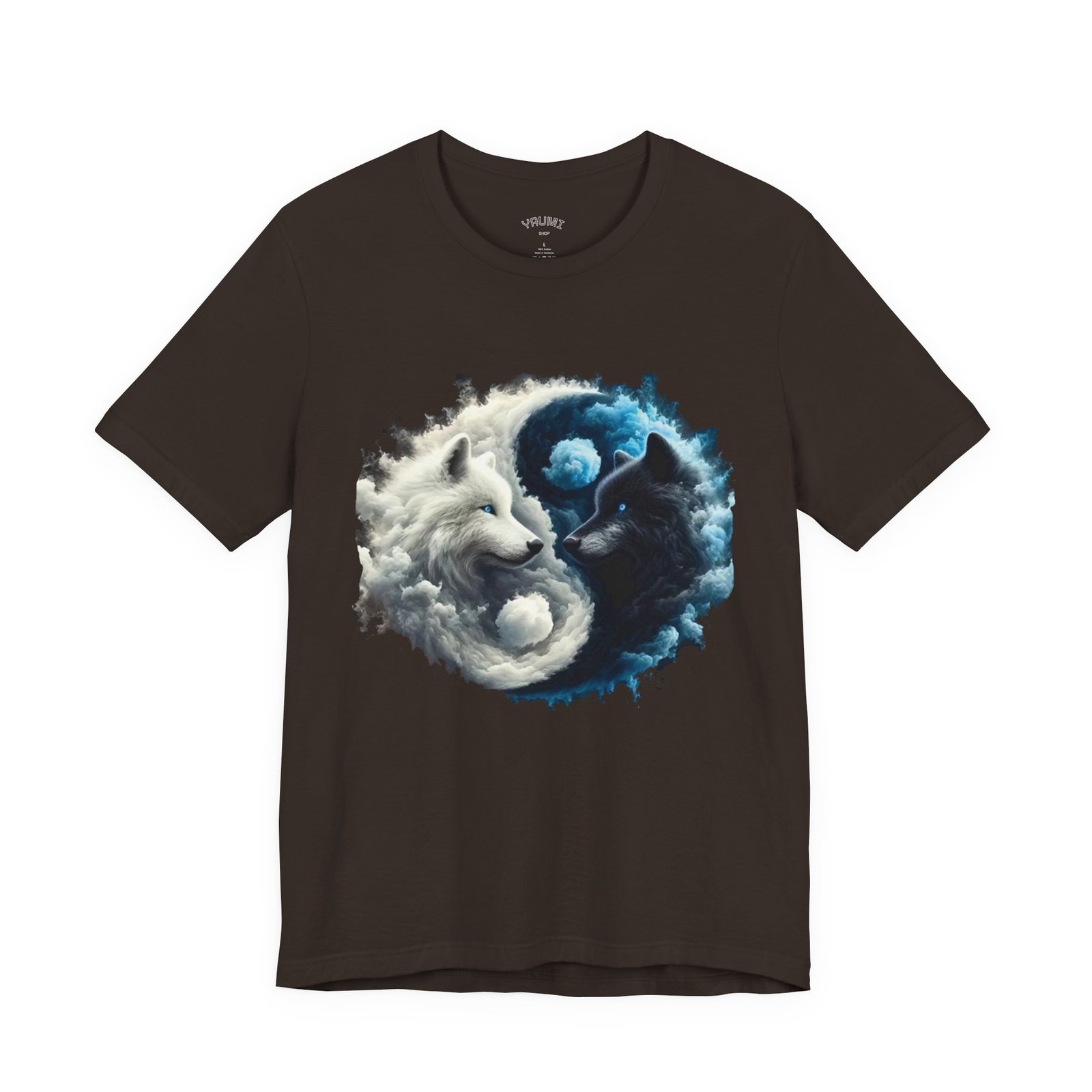wolf yin yang t shirt — white & black wolf spiritual balance tee wolf yin yang t shirt — white & black wolf spiritual balance tee